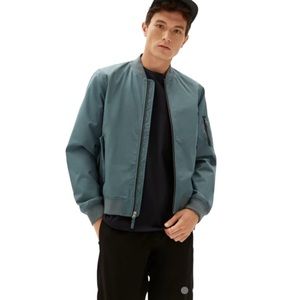 NWT EVERLANE THE BOMBER JACKET - UNIFORM IN DARK SLATE MENS SIZE X-SMALL